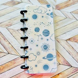 Happy planner Skinny mini undated monthly- weekly layout star sky lunar system